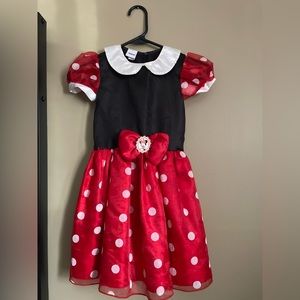 Girls Disney Minnie Mouse dress. Size 4/5t